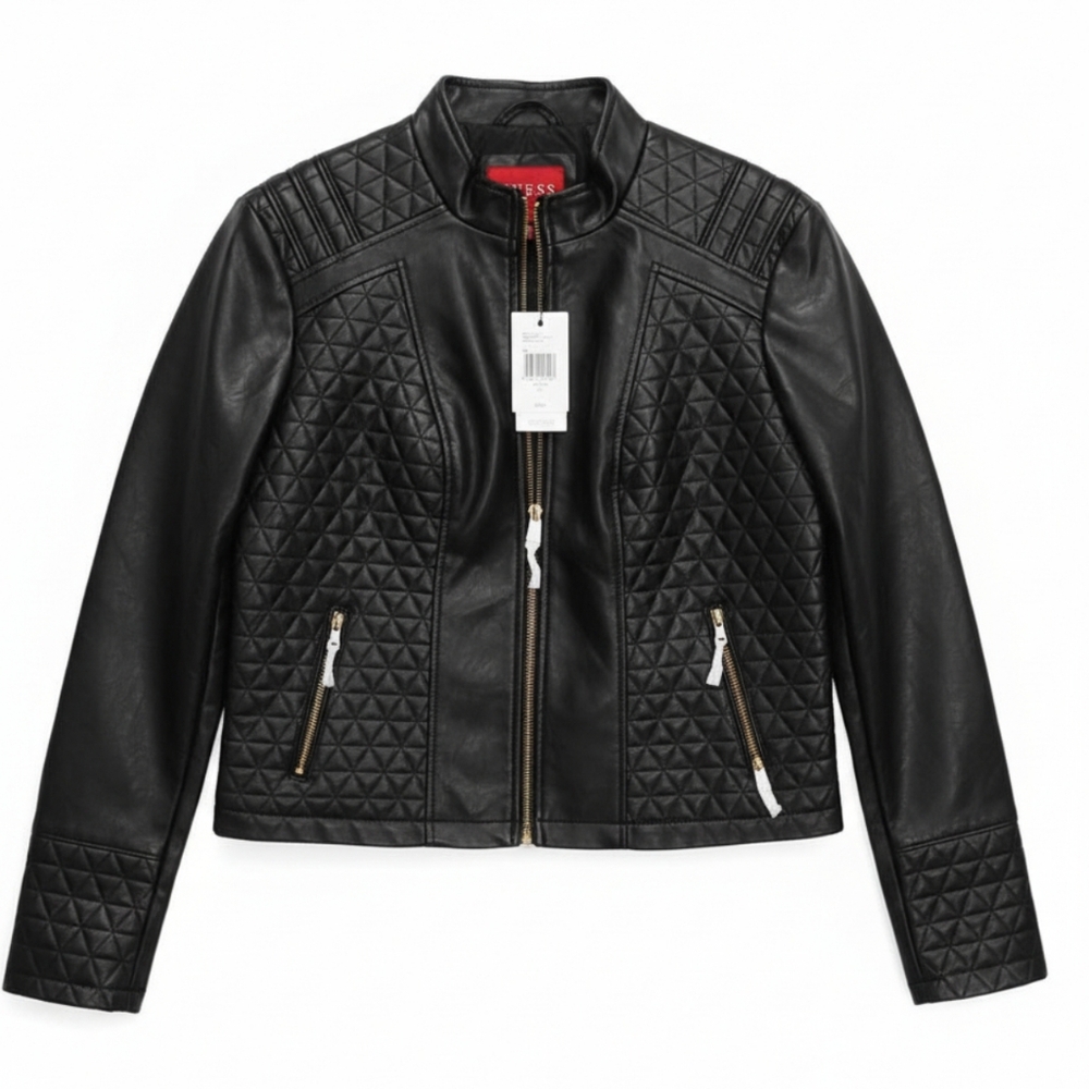 NWT GUESS Black Quilted Women's Jacket